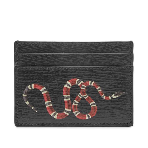 gucci case snake black|Gucci gg snake card case.